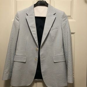 Vineyard Vines Boys Seersucker Blazer, Size 14